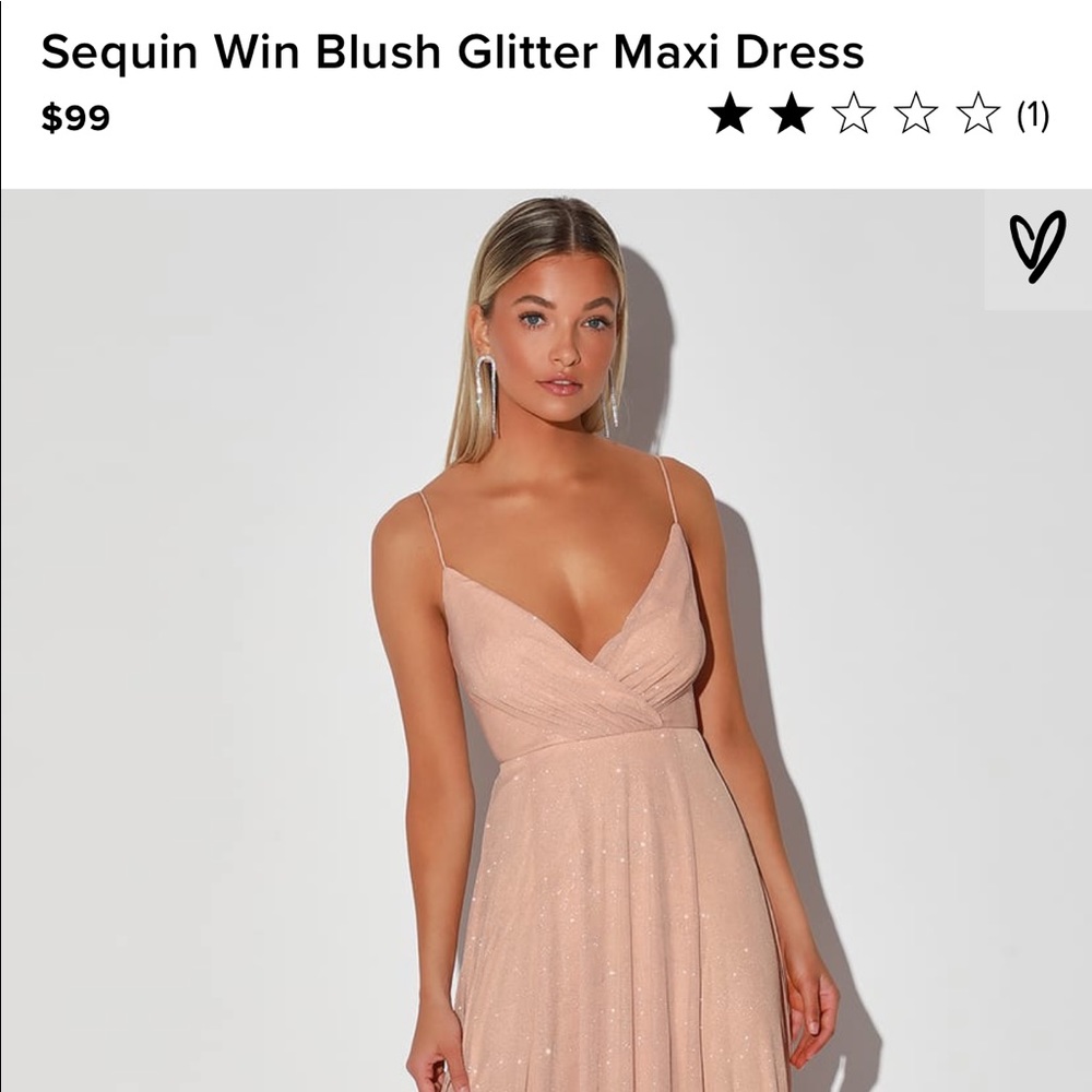 Lulu's Pink Maxi Dress